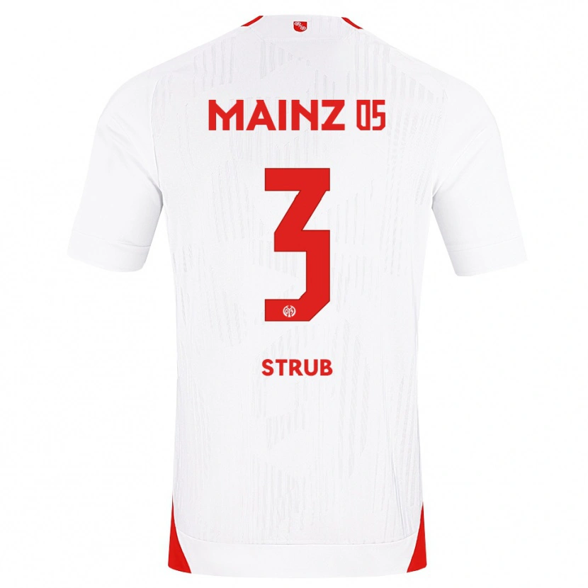 Danxen Heren Jona Strub #3 Wit Rood Geel Uitshirt Uittenue 2026/27 T-Shirt