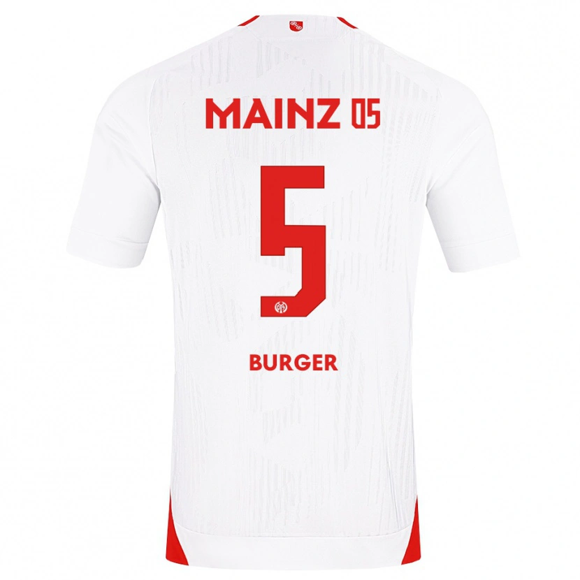 Danxen Heren Korbinian Burger #5 Wit Rood Geel Uitshirt Uittenue 2026/27 T-Shirt