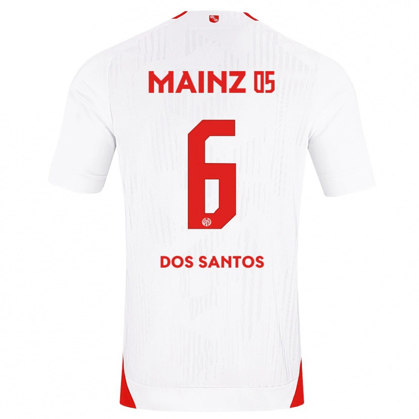 Danxen Heren Alexandre Tavares Dos Santos #6 Wit Rood Geel Uitshirt Uittenue 2026/27 T-Shirt