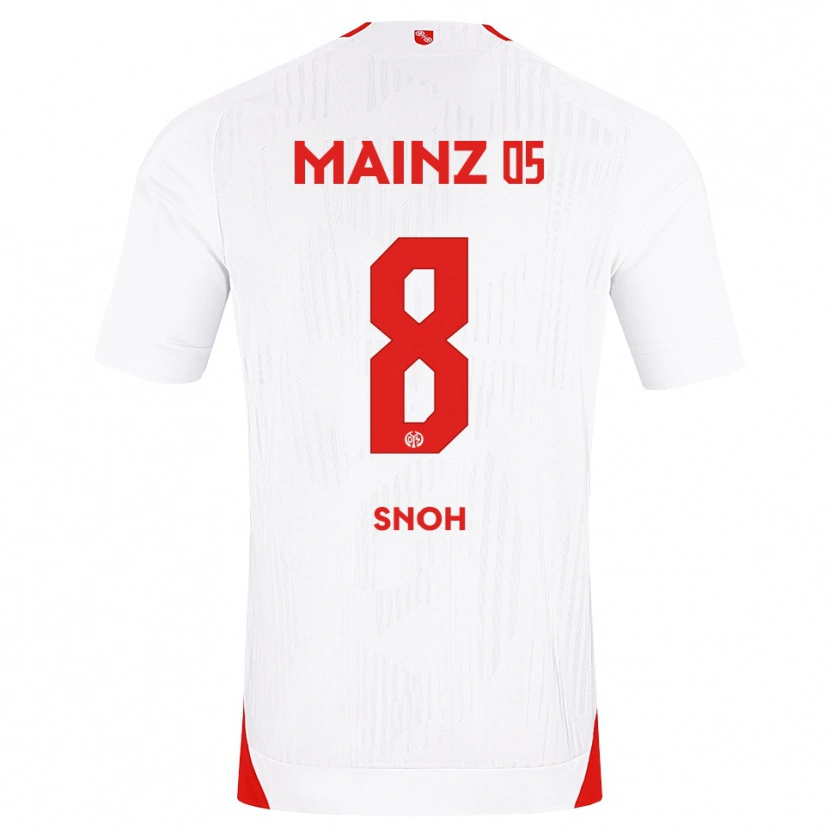 Danxen Heren Denton Snoh #8 Wit Rood Geel Uitshirt Uittenue 2026/27 T-Shirt