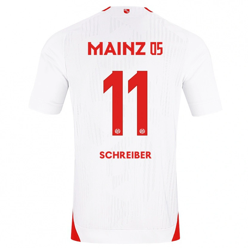Danxen Heren Philipp Schreiber #11 Wit Rood Geel Uitshirt Uittenue 2026/27 T-Shirt
