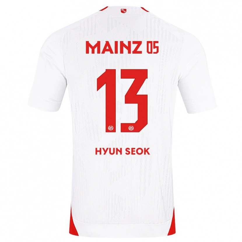 Danxen Heren Hyun-Seok Hong #13 Wit Rood Geel Uitshirt Uittenue 2026/27 T-Shirt