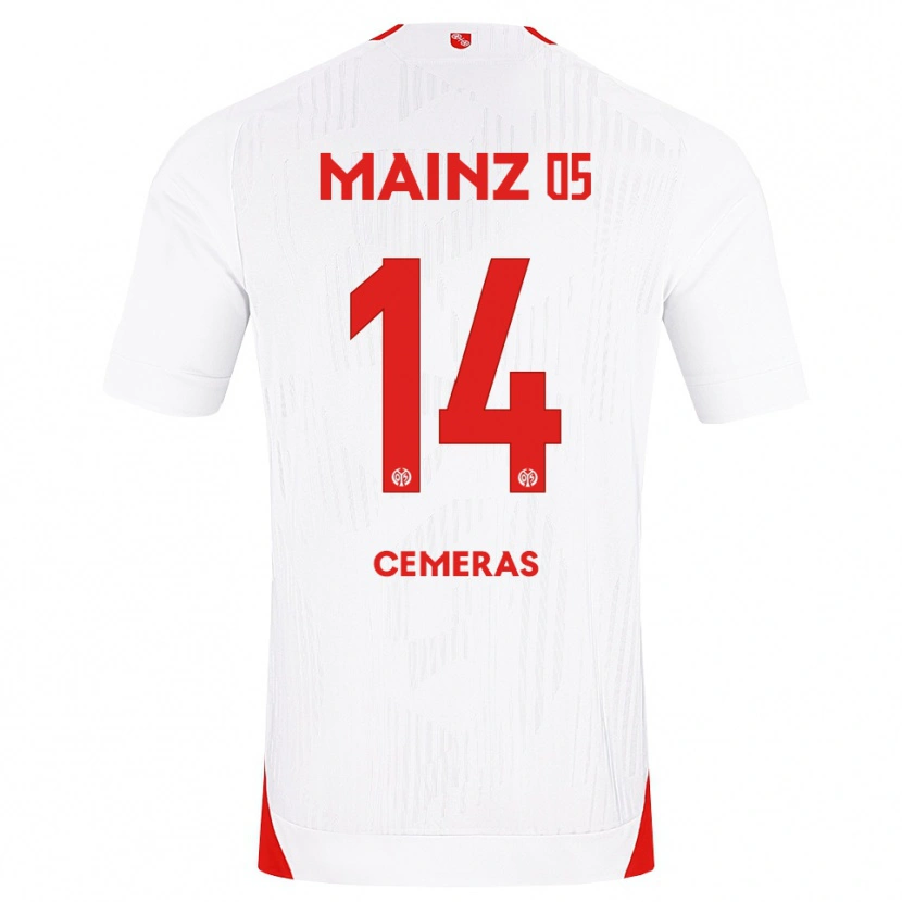 Danxen Heren Felix Cemeras #14 Wit Rood Geel Uitshirt Uittenue 2026/27 T-Shirt
