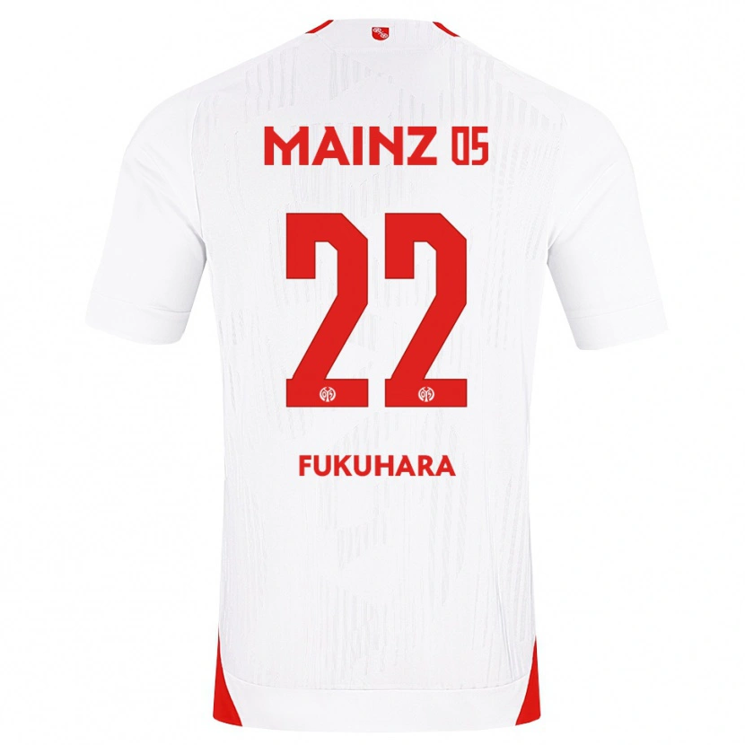 Danxen Heren Yuuka Fukuhara #22 Wit Rood Geel Uitshirt Uittenue 2026/27 T-Shirt