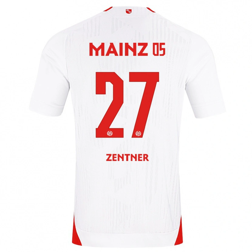 Danxen Heren Robin Zentner #27 Wit Rood Geel Uitshirt Uittenue 2026/27 T-Shirt