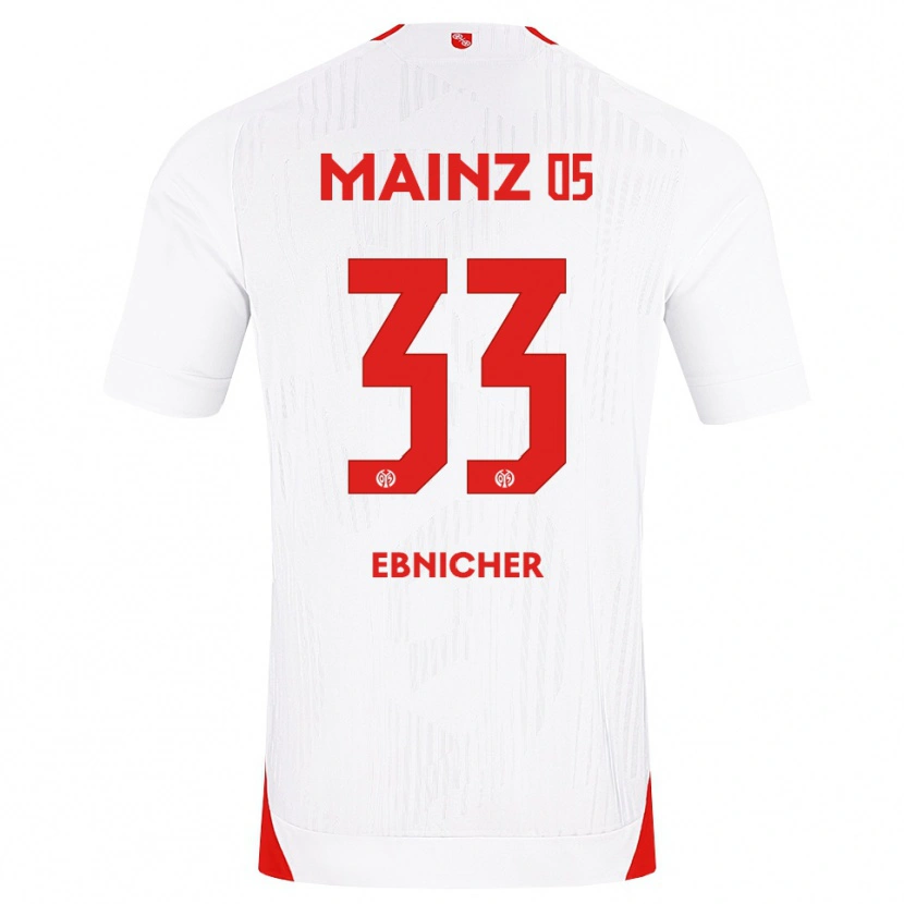 Danxen Heren Sabine Ebnicher #33 Wit Rood Geel Uitshirt Uittenue 2026/27 T-Shirt