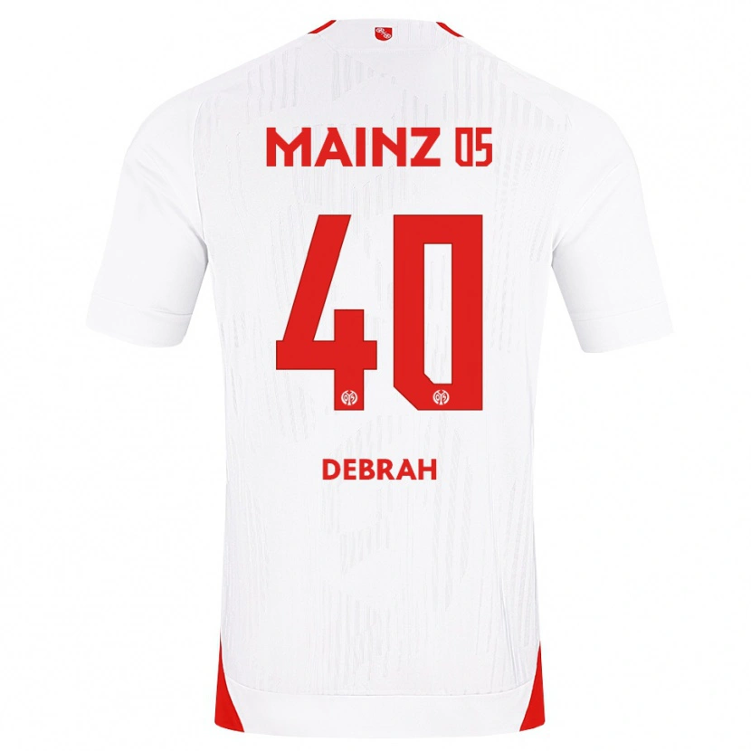 Danxen Heren Jeremiah Debrah #40 Wit Rood Geel Uitshirt Uittenue 2026/27 T-Shirt