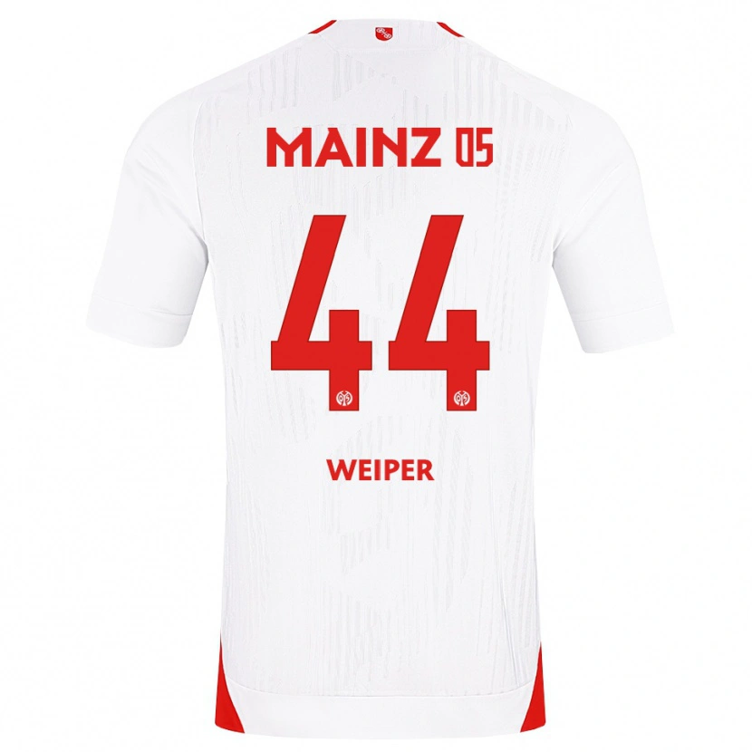Danxen Heren Nelson Weiper #44 Wit Rood Geel Uitshirt Uittenue 2026/27 T-Shirt