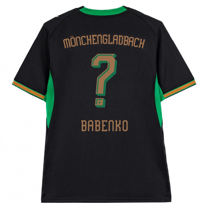 Danxen Heren Artur Babenko #0 Zwart Oranje Groen Bruin Uitshirt Uittenue 2026/27 T-Shirt
