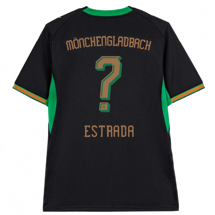 Danxen Heren Joshua Jong Estrada #0 Zwart Oranje Groen Bruin Uitshirt Uittenue 2026/27 T-Shirt