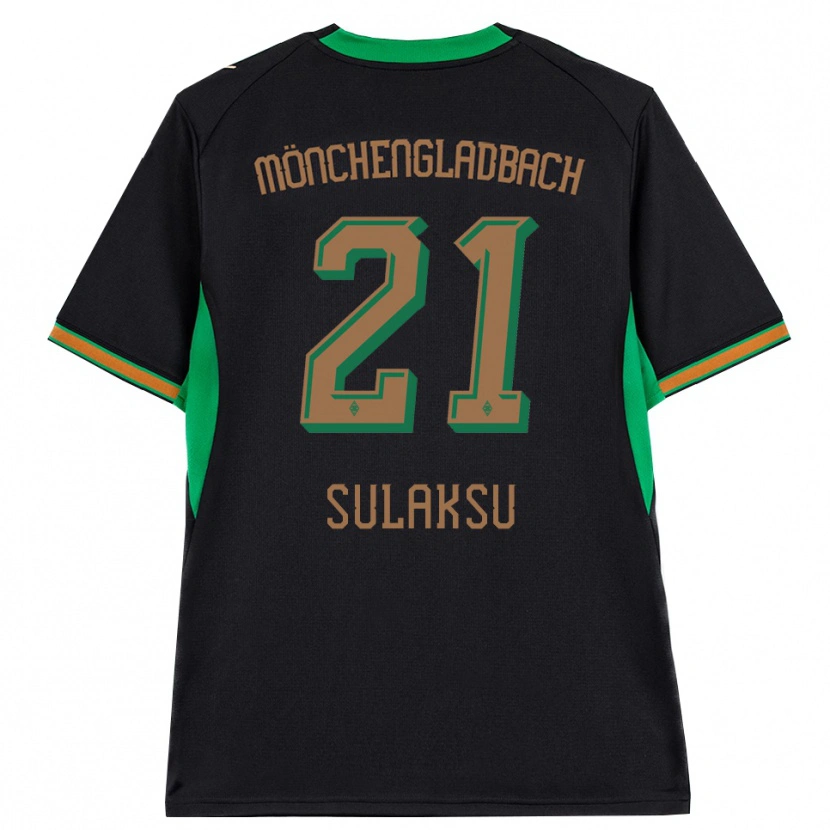Danxen Heren Ozan Sulaksu #21 Zwart Oranje Groen Bruin Uitshirt Uittenue 2026/27 T-Shirt