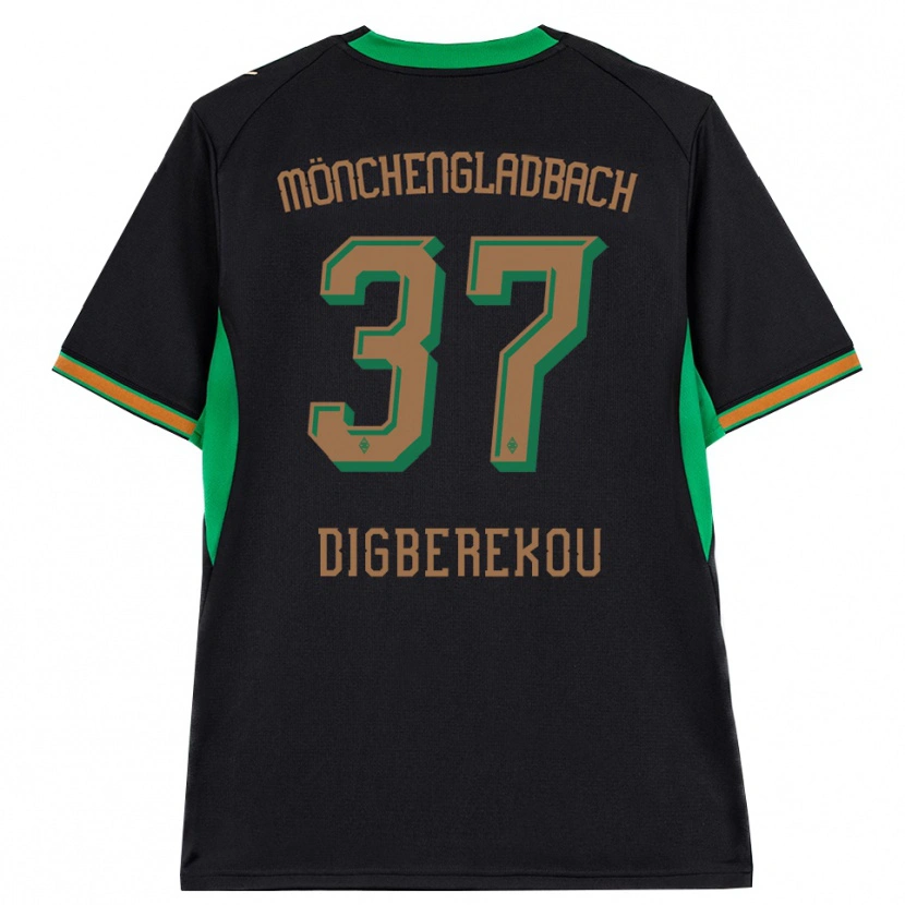 Danxen Heren Ibrahim Digberekou #37 Zwart Oranje Groen Bruin Uitshirt Uittenue 2026/27 T-Shirt