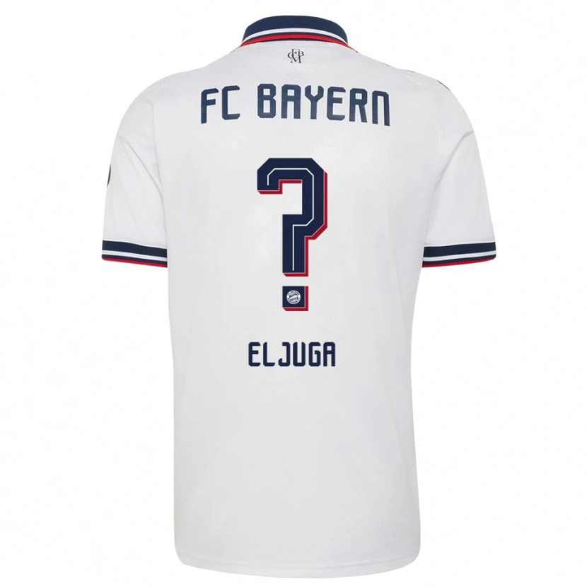 Danxen Heren Gabriel Eljuga #0 Wit Grijs Rood Uitshirt Uittenue 2026/27 T-Shirt