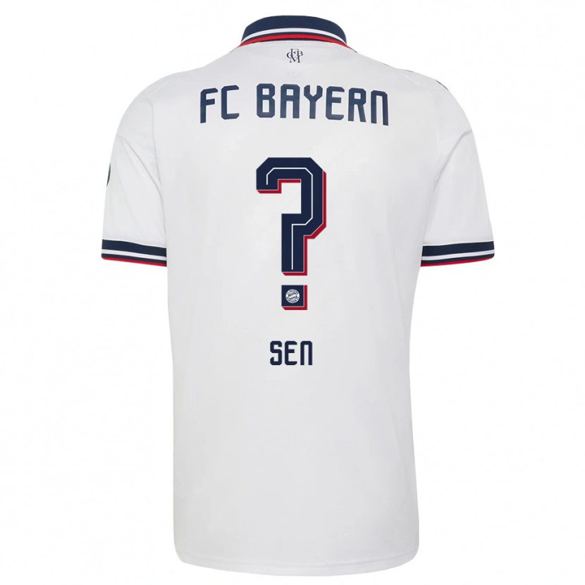 Danxen Heren Salih Sen #0 Wit Grijs Rood Uitshirt Uittenue 2026/27 T-Shirt