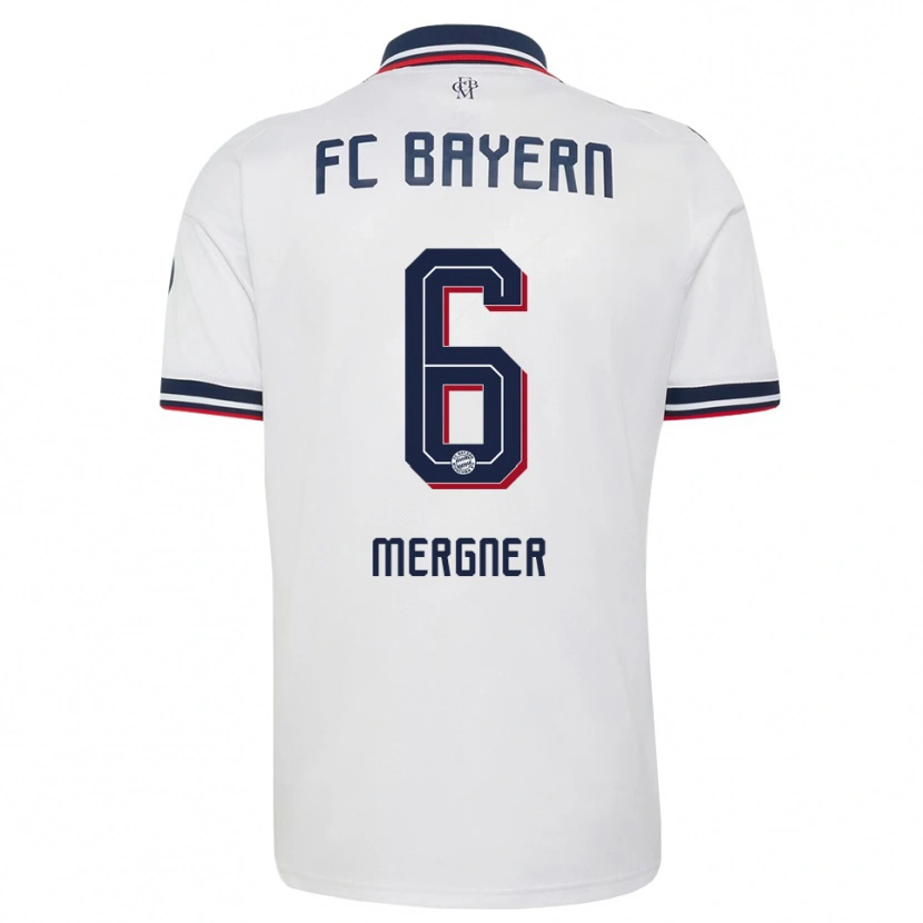 Danxen Heren Max Mergner #6 Wit Grijs Rood Uitshirt Uittenue 2026/27 T-Shirt
