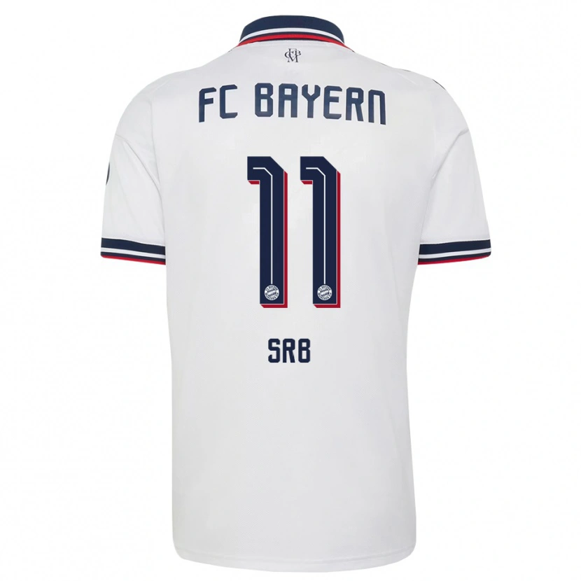 Danxen Heren Matous Srb #11 Wit Grijs Rood Uitshirt Uittenue 2026/27 T-Shirt