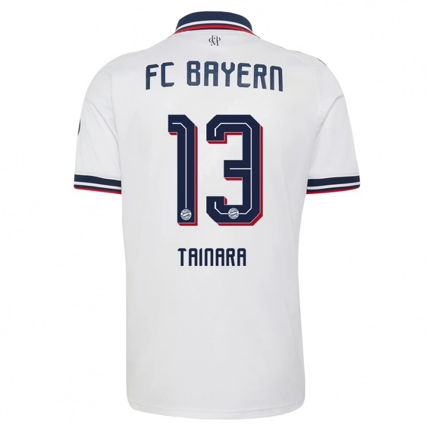 Danxen Heren Tainara #13 Wit Grijs Rood Uitshirt Uittenue 2026/27 T-Shirt