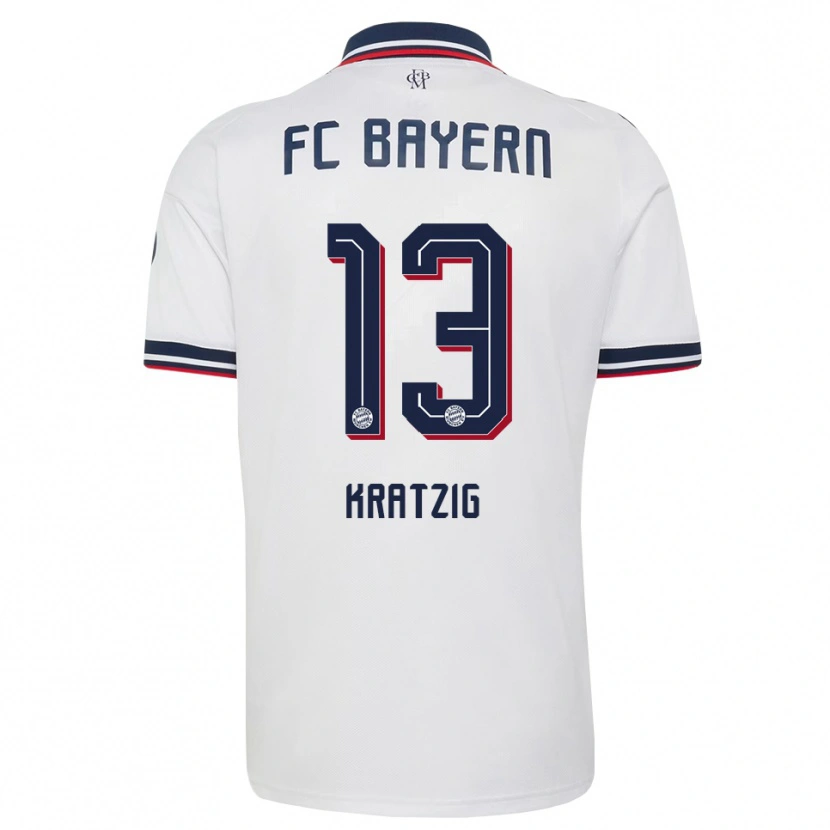 Danxen Heren Frans Kratzig #13 Wit Grijs Rood Uitshirt Uittenue 2026/27 T-Shirt