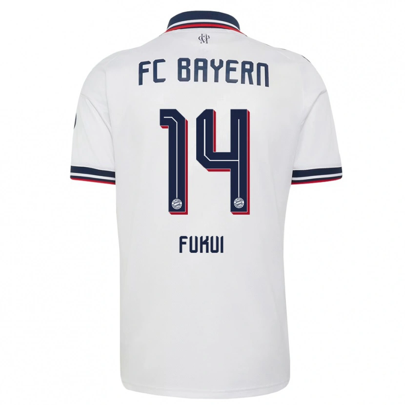 Danxen Heren Taichi Fukui #14 Wit Grijs Rood Uitshirt Uittenue 2026/27 T-Shirt