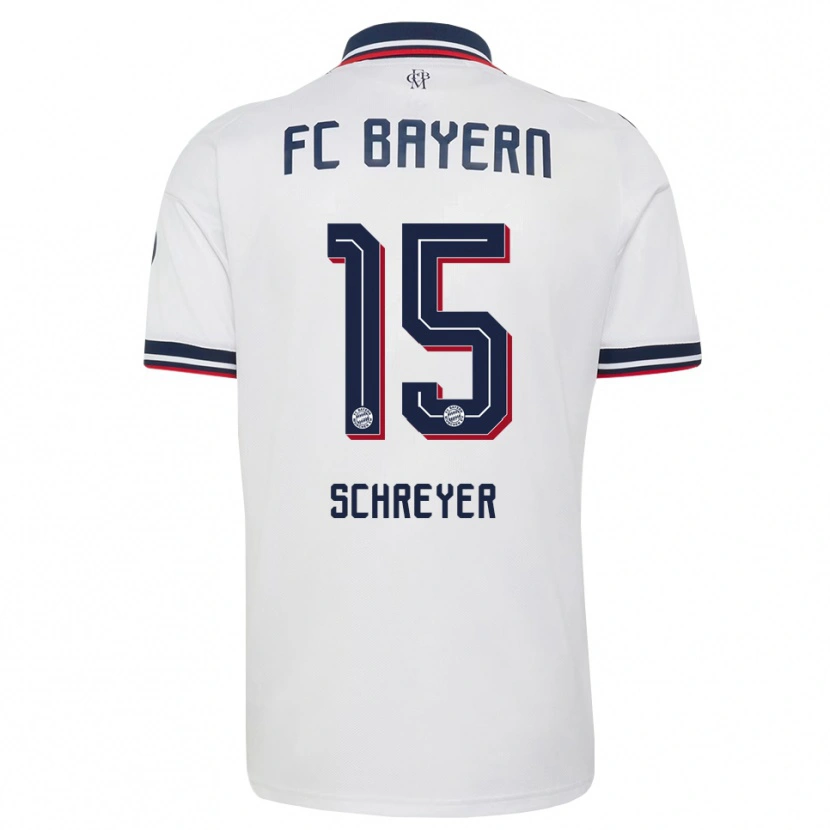 Danxen Heren Tim Schreyer #15 Wit Grijs Rood Uitshirt Uittenue 2026/27 T-Shirt