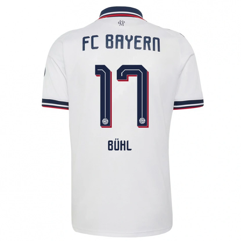 Danxen Heren Klara Bühl #17 Wit Grijs Rood Uitshirt Uittenue 2026/27 T-Shirt