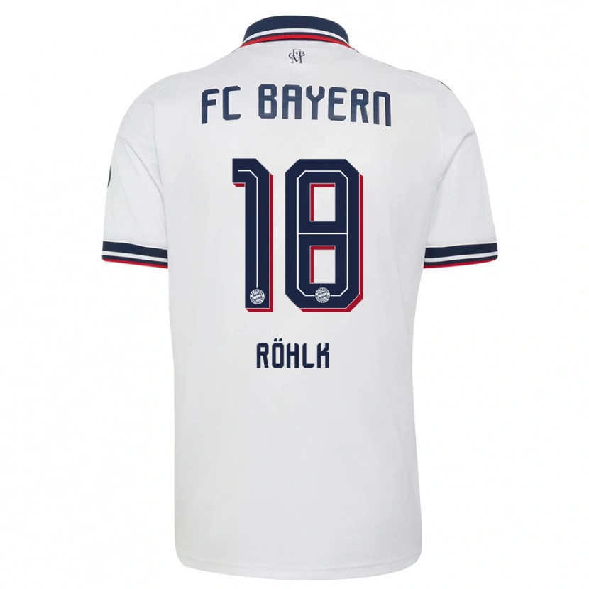 Danxen Heren Jona Röhlk #18 Wit Grijs Rood Uitshirt Uittenue 2026/27 T-Shirt