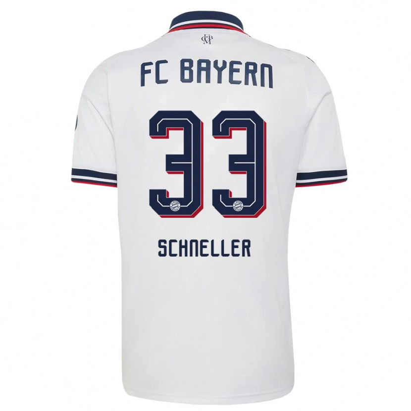 Danxen Heren Lukas Schneller #33 Wit Grijs Rood Uitshirt Uittenue 2026/27 T-Shirt