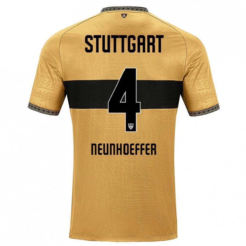 Danxen Heren Felix Neunhoeffer #4 Bruin Zwart Wit Uitshirt Uittenue 2026/27 T-Shirt