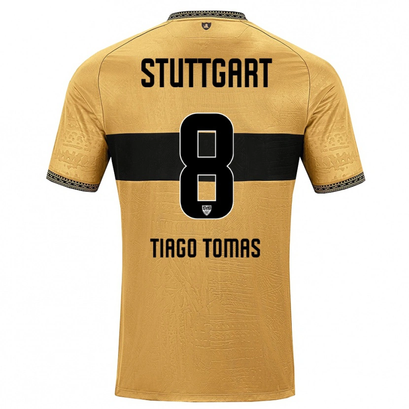 Danxen Heren Tiago Tomás #8 Bruin Zwart Wit Uitshirt Uittenue 2026/27 T-Shirt