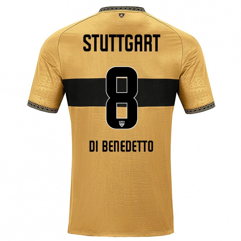 Danxen Heren Massimo Di Benedetto #8 Bruin Zwart Wit Uitshirt Uittenue 2026/27 T-Shirt
