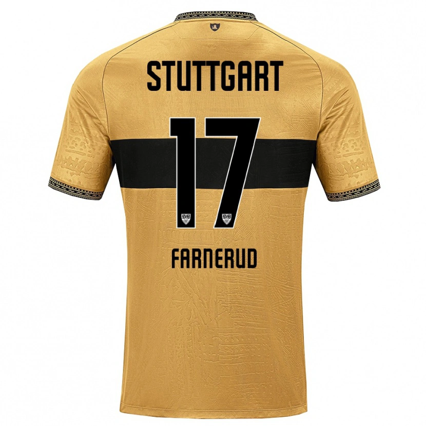 Danxen Heren Colin Farnerud #17 Bruin Zwart Wit Uitshirt Uittenue 2026/27 T-Shirt