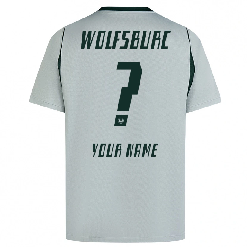 Danxen Heren Uw Naam #0 Grijs Groen Uitshirt Uittenue 2026/27 T-Shirt