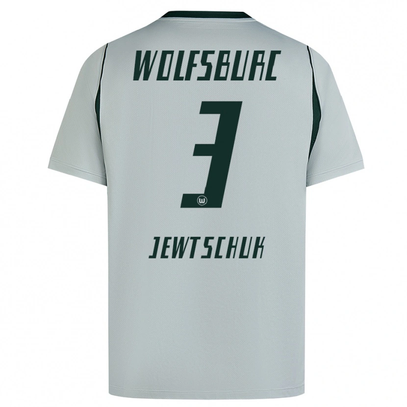 Danxen Heren Alexej Jewtschuk #3 Grijs Groen Uitshirt Uittenue 2026/27 T-Shirt