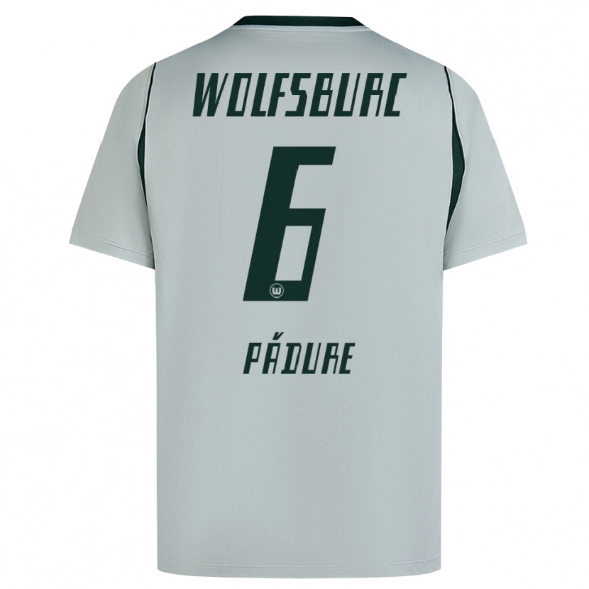 Danxen Heren Matei Pădure #6 Grijs Groen Uitshirt Uittenue 2026/27 T-Shirt