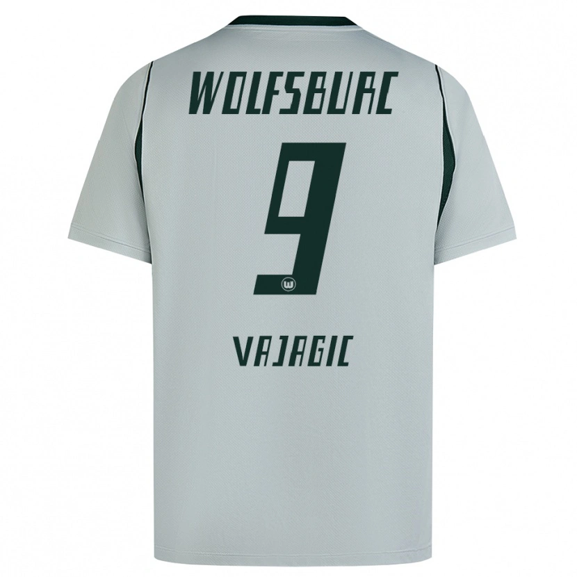 Danxen Heren David Vajagic #9 Grijs Groen Uitshirt Uittenue 2026/27 T-Shirt