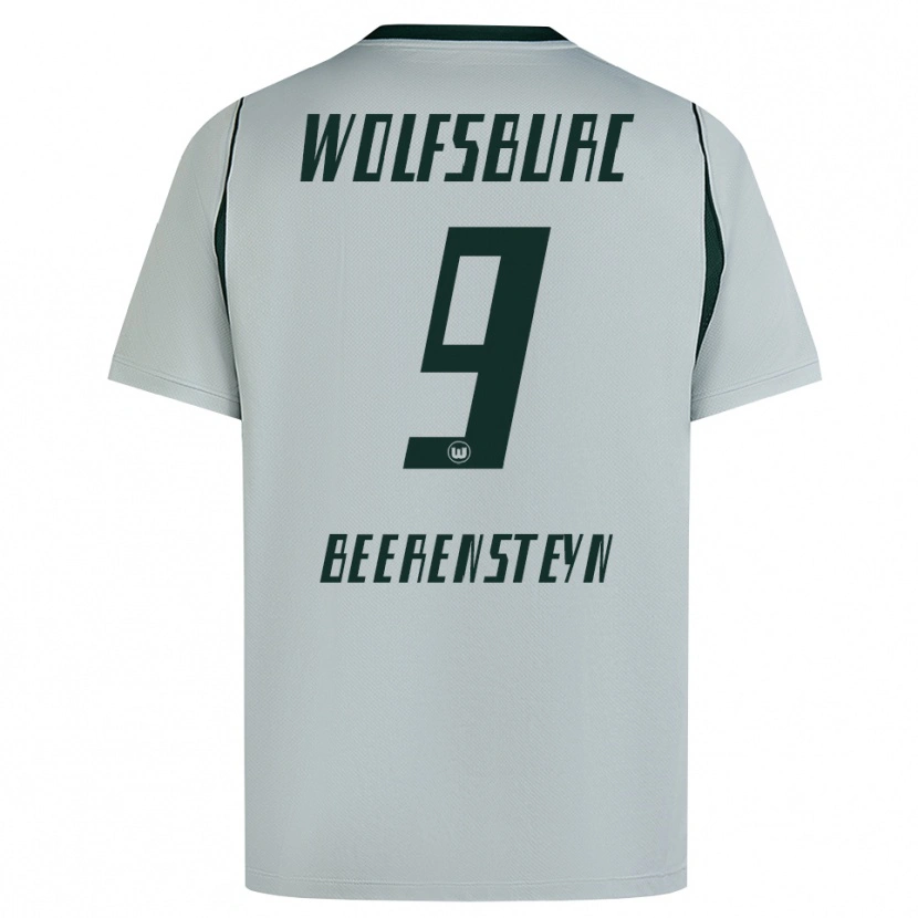 Danxen Heren Lineth Beerensteyn #9 Grijs Groen Uitshirt Uittenue 2026/27 T-Shirt
