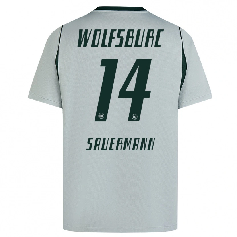 Danxen Heren Carlos Sauermann #14 Grijs Groen Uitshirt Uittenue 2026/27 T-Shirt