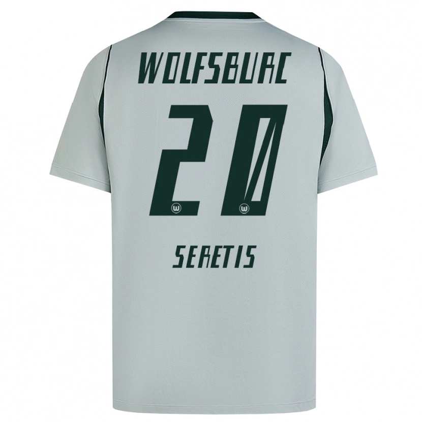 Danxen Heren Isaiah Seretis #20 Grijs Groen Uitshirt Uittenue 2026/27 T-Shirt