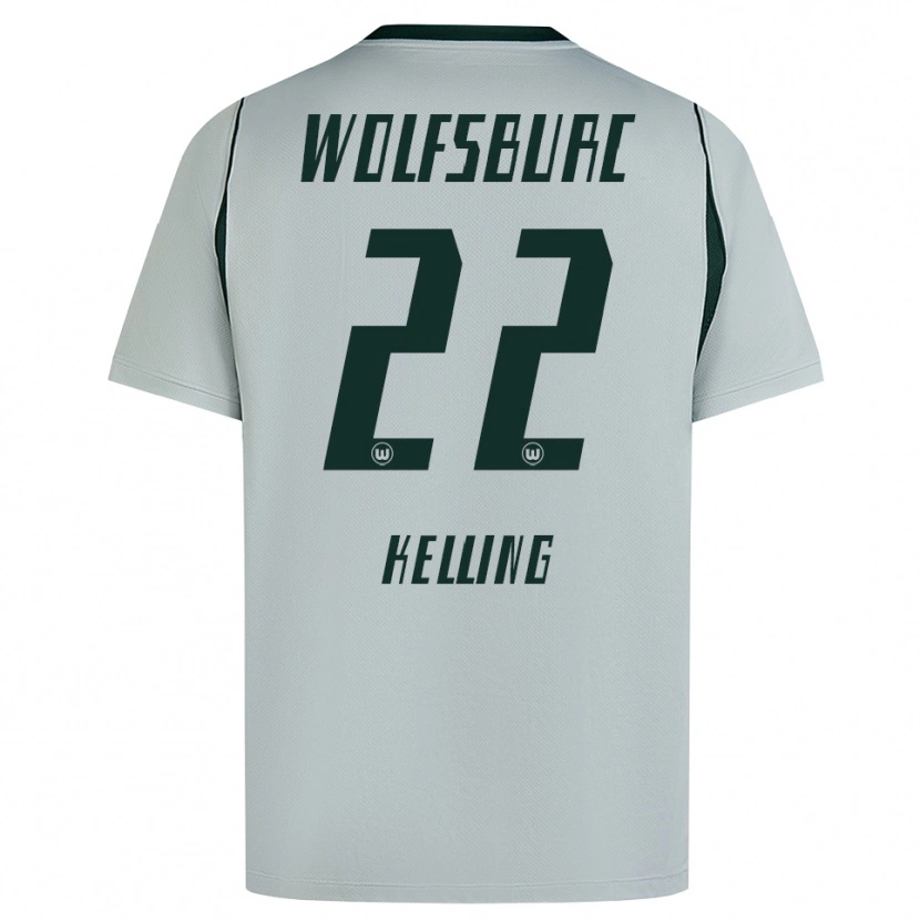 Danxen Heren Lenny Kelling #22 Grijs Groen Uitshirt Uittenue 2026/27 T-Shirt