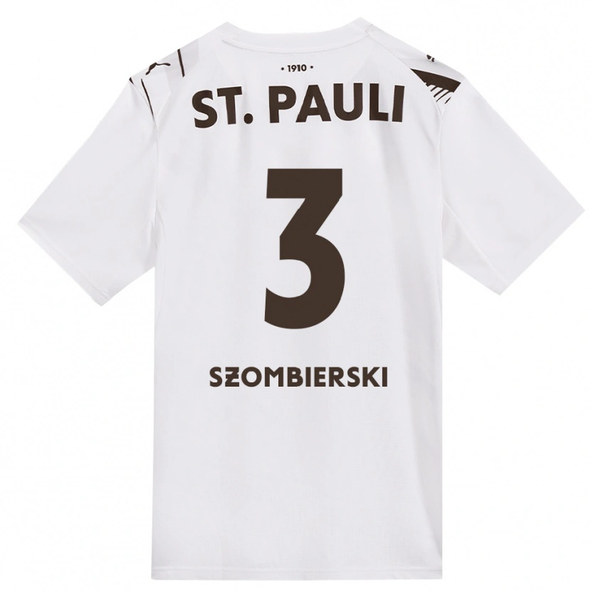 Danxen Heren Sebastian Szombierski #3 Cafe Wit Rood Uitshirt Uittenue 2026/27 T-Shirt