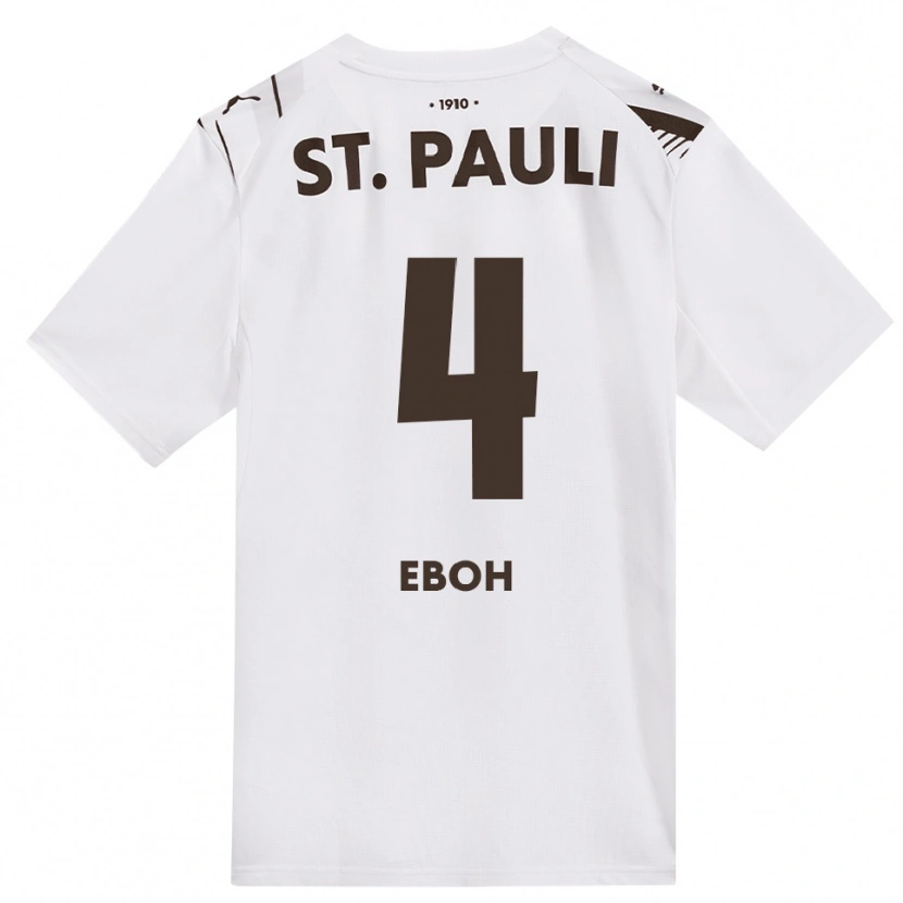 Danxen Heren Emmanuel Eboh #4 Cafe Wit Rood Uitshirt Uittenue 2026/27 T-Shirt