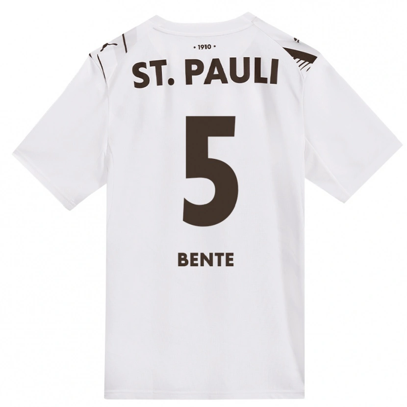 Danxen Heren Joris Bente #5 Cafe Wit Rood Uitshirt Uittenue 2026/27 T-Shirt