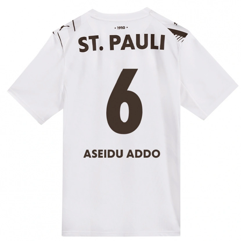 Danxen Heren Joel Addo #6 Cafe Wit Rood Uitshirt Uittenue 2026/27 T-Shirt