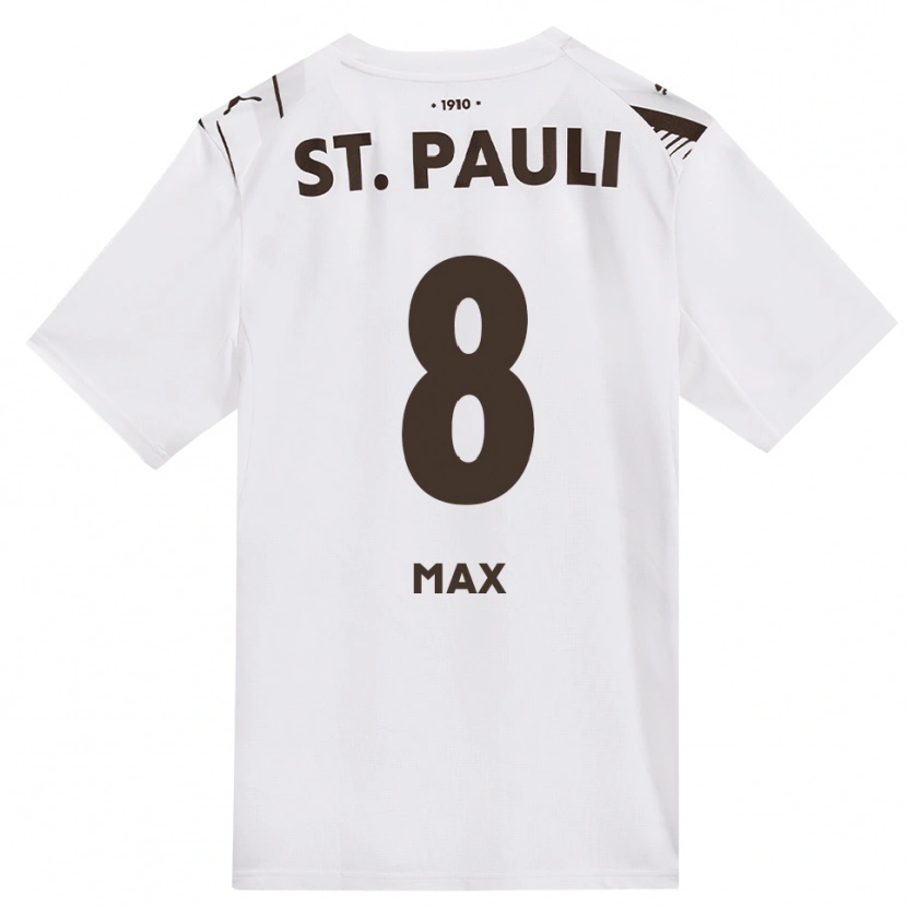 Danxen Heren Max Herrmann #8 Cafe Wit Rood Uitshirt Uittenue 2026/27 T-Shirt