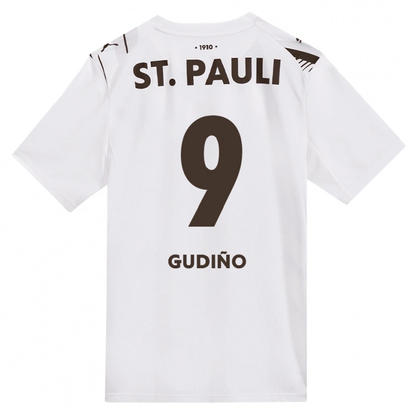 Danxen Heren Alberto Gudiño #9 Cafe Wit Rood Uitshirt Uittenue 2026/27 T-Shirt