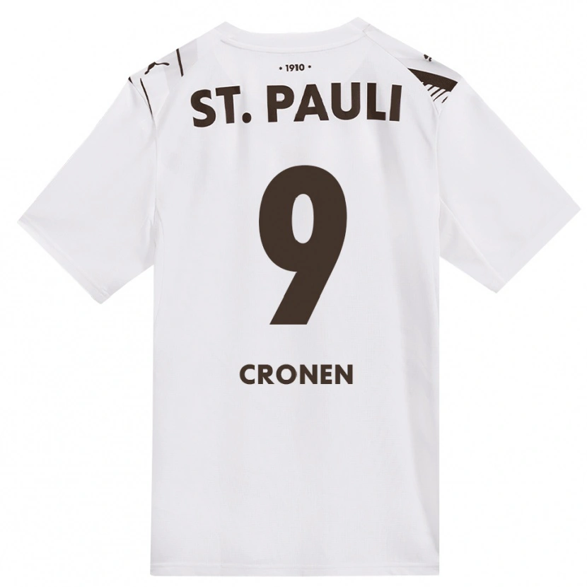 Danxen Heren Florian Cronen #9 Cafe Wit Rood Uitshirt Uittenue 2026/27 T-Shirt