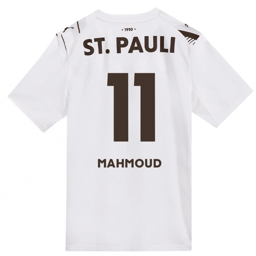 Danxen Heren Mahmoud Mohamed Hassan Mitwalli #11 Cafe Wit Rood Uitshirt Uittenue 2026/27 T-Shirt