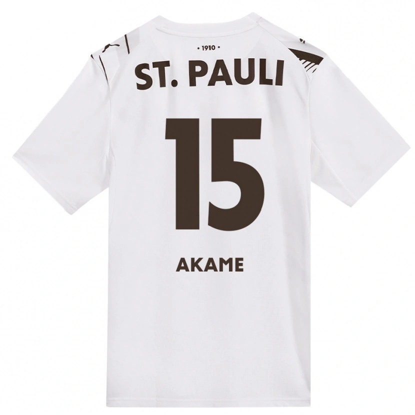 Danxen Heren Kenzy-Baudry Akame #15 Cafe Wit Rood Uitshirt Uittenue 2026/27 T-Shirt
