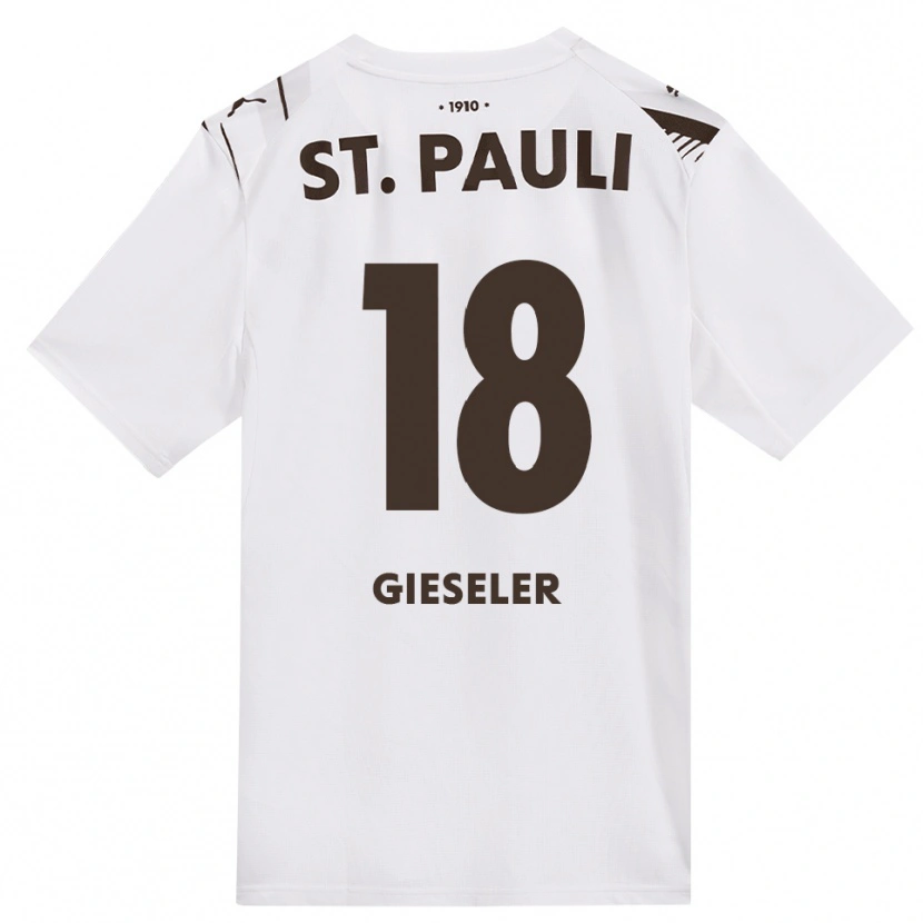 Danxen Heren Madeline Gieseler #18 Cafe Wit Rood Uitshirt Uittenue 2026/27 T-Shirt