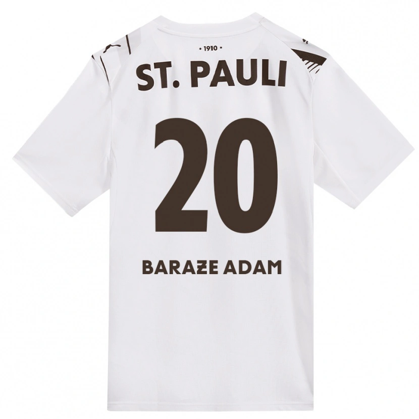 Danxen Heren Isma Baraze Adam #20 Cafe Wit Rood Uitshirt Uittenue 2026/27 T-Shirt